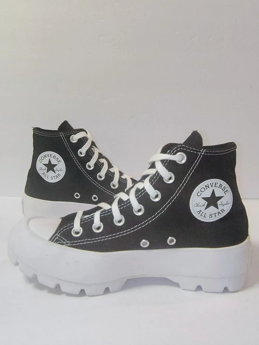 Converse Chuck Taylor All Star Hi Lugged 'Black' Platform Canvas Sneakers 7